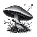 Psilocybin Molecule tattoo design idea