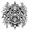 Maori for leg tattoo design idea