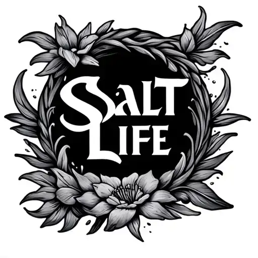 Salt Life tattoo design idea