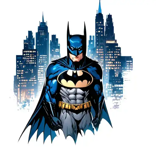 Batman Gotham city tattoo design idea