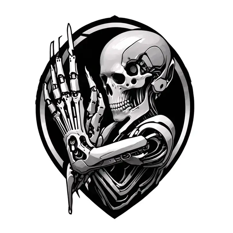 bionic arm shoulder tattoo tattoo design idea