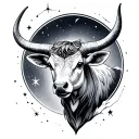 Constellation Taurus tattoo design idea