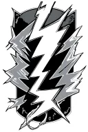 big coss lightning bolts tattoo design idea