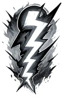 big coss lightning bolts tattoo design idea