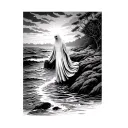 ghost on the shore tattoo design idea