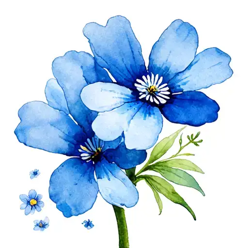 Forgetmenot tattoo design idea