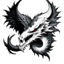 Good Vs Evil tattoo design idea