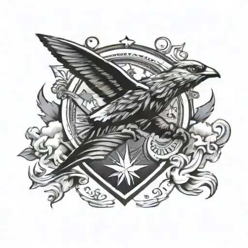 Air Force tattoo design idea