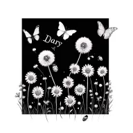daisy chain with trail, dandelion, butterfly, ladybird. initials on the daisy's wrapped around wrist tattoo design idea