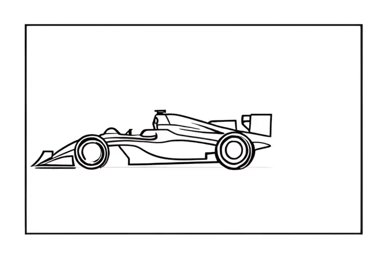 formula 1 car racing tattoo design idea
