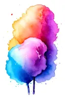 cotton Candy tattoo design idea