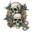 skull and navy seals# tattoo design idea