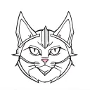 cat loki helmet tattoo design idea