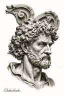 michelangelo sculpture david tattoo design idea