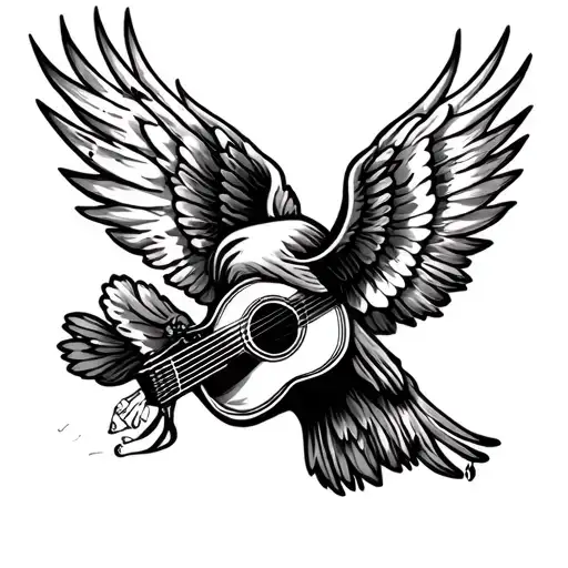 Tattoo inspired by free Falling song by Tom petty tattoo design idea