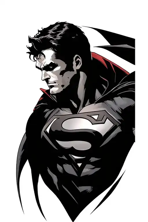superman tattoo design idea