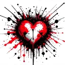 Heart Attack tattoo design idea