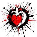 Heart Attack tattoo design idea