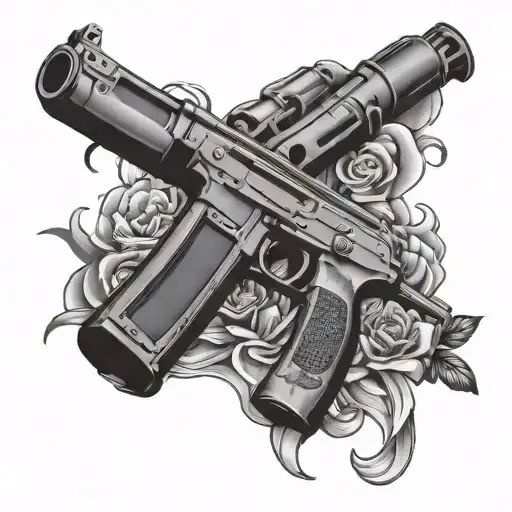 Ak47 tattoo design idea