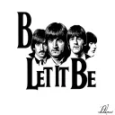 Beatles Let It Be tattoo design idea