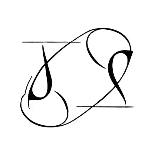 Libra And Aquarius symbol incorporated tattoo design idea