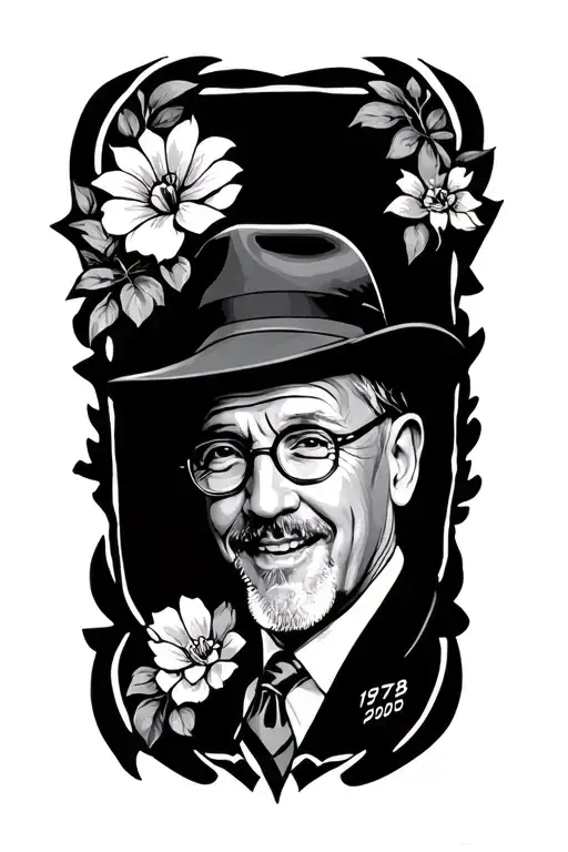 1978-2009 representing my dad memorial tattoo design idea