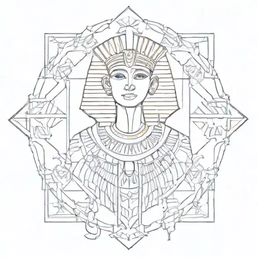 egyptian patchwork designs tattoo design idea
