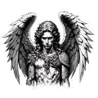 archangel uriel tattoo design idea