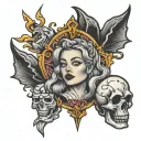 arcane jinx tattoo design idea