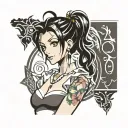 Elaine tattoo design idea