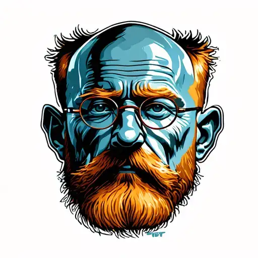 alf Jesse Pinkman Alf Walter White face made tattoo design idea