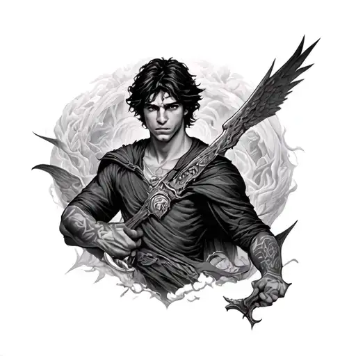 Percy Jackson tattoo design idea