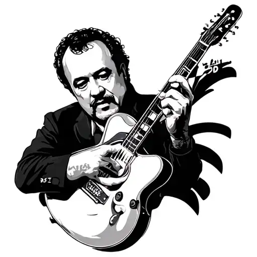 billy Joel theme tattoo design idea