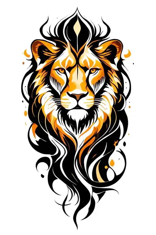 Leo Zodiac Sign tattoo design idea