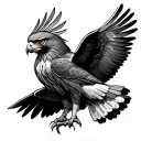 Red Tailed Hawk tattoo design idea