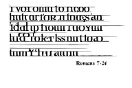 Romans 7:19-24 tattoo design idea