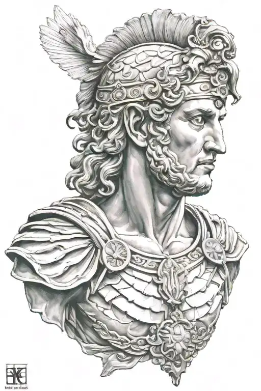 Alexander The Great tattoo design idea