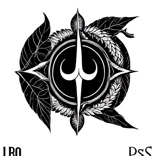 Leo Pisces Libra symbol tattoo design idea