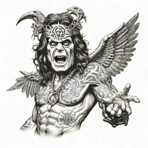 Ozzy Osbourne tattoo design idea