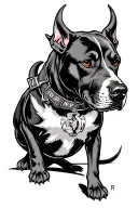 USMC devil dog cross tattoo design idea