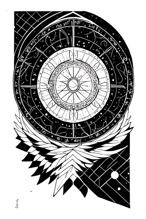 Birth Chart tattoo design idea
