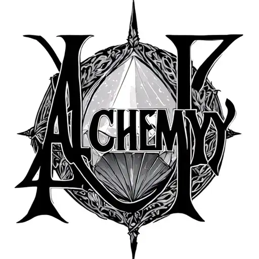 "Alchemy" Blurry tattoo design idea