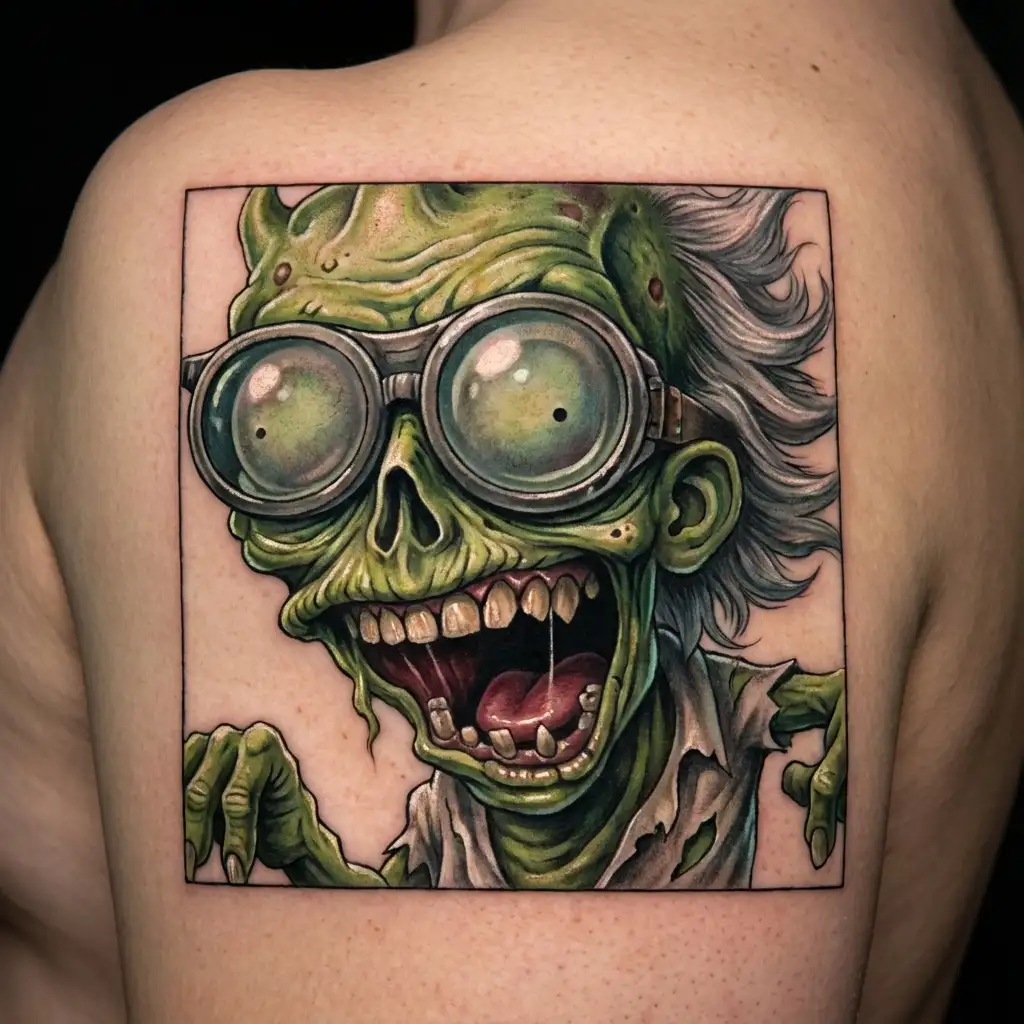 poopy butthole tattoo design idea