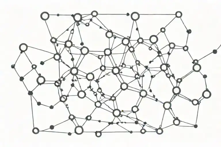 THC molecules as the design tattoo design idea