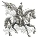 Lucky, Saggitarius, Delhi tattoo design idea