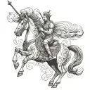 Lucky, Saggitarius, Delhi tattoo design idea