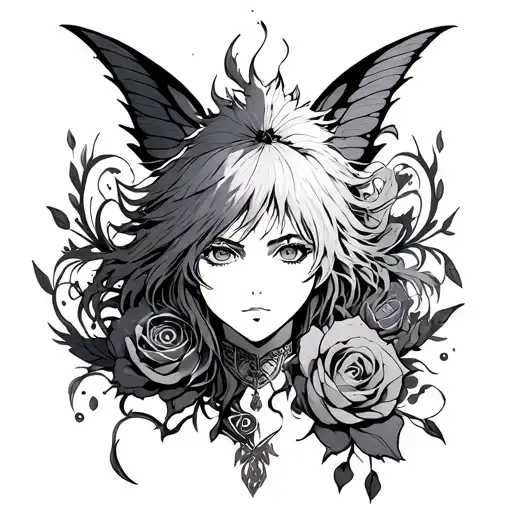 bleach, one piece, fairy tale, and black clover tattoo tattoo design idea