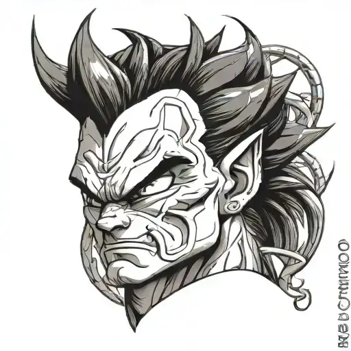 vegeta dragon was tattoo design idea