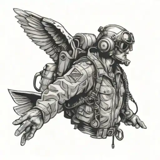 naval aviator tattoo design idea