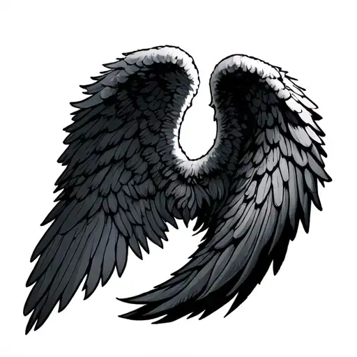 Angel Wings with psalm 91 forearm tattoo tattoo design idea